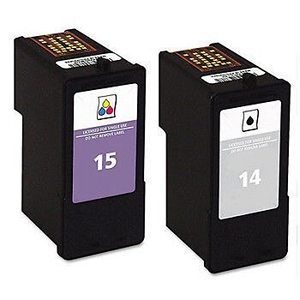 Compatible 2 Pack Lexmark 14 & 15 X2600 X2630 X2650 X2670 Z2300 Z2320 Ink Cartridges