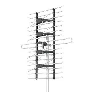 Outdoor HDTV Antenna, Built-in High Gain for both VHF/UHF Channels - PrimeCables