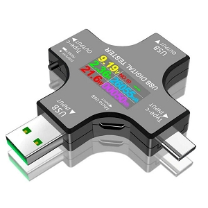 2-in-1 USB Tester & Digital Multimeter (240W) - PrimeCables