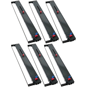 Compatible 6 Pack Okidata 41708209 Black  Ribbon ML8480/8810