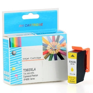 Compatible Epson 302XL T302XL420 Yellow High Yield Inkjet Cartridge Expression Premium XP-6000, XP-6100 Small-in-One