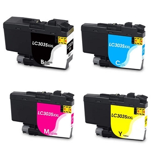 Compatible 4 Pack Brother LC3035 LC-3035  Ultra High Yield Ink Cartridge MFC-J995DW MFC-J995DW XL