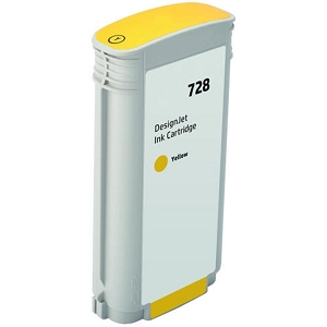 Compatible HP 728 F9J65A Yellow High Yield Ink Cartridge DesignJet T730 T830 130 ML Dye Based