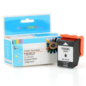 Compatible Epson 302XL T302XL020 Black High Yield Inkjet Cartridge Expression Premium XP-6000, XP-6100 Small-in-One