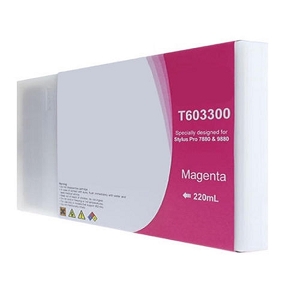 Compatible Epson T603 T603300 Magenta Pigment Ink Cartridge Stylus Pro 7880, 9880