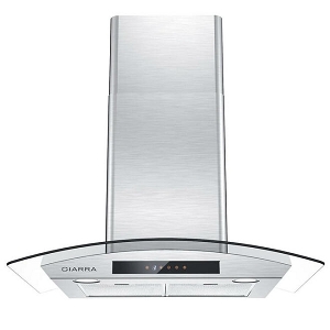  30-inch Range Hood 450 CFM Wall Mount Vent Hood with Soft Touch Control - CIARRA