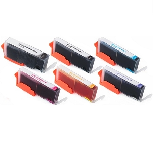 Compatible 6 Pack Canon PGI-280XXL CLI-281XXL Extra High Yield Ink Cartridges