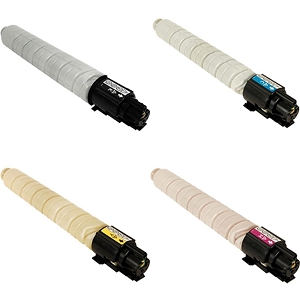 Compatible 4 Pack Ricoh Aficio MP C306, C307, C406, C407 Laser Toner Cartridges