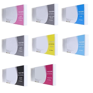 Compatible 8 Pack Epson T603 Stylus Pro 7880, 9880 Pigment Ink Cartridges