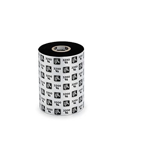 ZEBRA, 3200 03200GS06407 WAX/RESIN RIBBON, 64MM X 74M, 2.5 in X 243 ft, 0.5 in CORE, 12 ROLLS / CASE