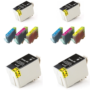 Compatible 10 Pack Epson T254XL Black and T252XL C/M/Y  High Yield Inkjet Cartridge WorkForce WF-7110 WF-7610 WF-7620 WF-7710