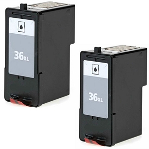 Compatible 2 Pack Lexmark 36XL 18C2170 Black Inkjet Cartridge X3650 X4650 X5650 X6650 X6675 Z2420