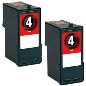 Compatible 2 Pack Lexmark 4 18C1974 Black Ink Cartridge X4690 X5690 X2690