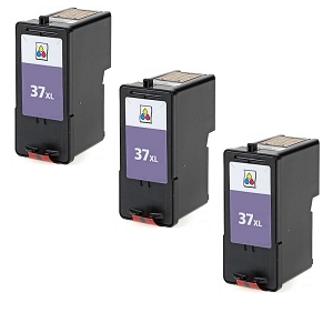 Compatible 3 Pack Lexmark 37XL 18C2180 Tri-Color Inkjet Cartridge X3650 X4650 X5650 X6650 X6675 Z2420