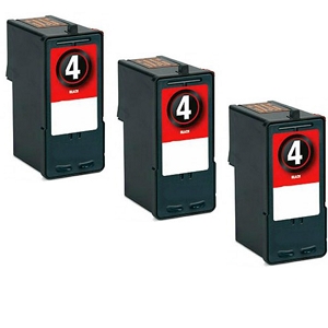 Compatible 3 Pack Lexmark 4 18C1974 Black Ink Cartridge X4690 X5690 X2690
