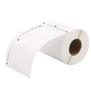 Compatible Zebra 4 Inch X 6 Inch Universal Desktop Direct Thermal Labels, White, 350/roll, for Zebra, Eltron, Sato, Datamax and other desktop printers