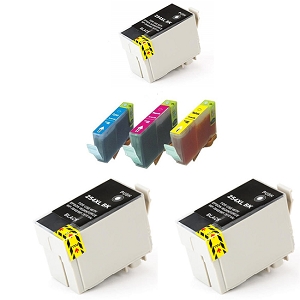 Compatible 6 Pack Epson T254XL Black and T252XL C/M/Y  High Yield Inkjet Cartridge WorkForce WF-7110 WF-7610 WF-7620 WF-7710