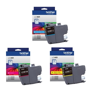  3Pack Made By Brother LC401 C,M,Y Ink Cartridge, for MFC-J1010DW, MFC-J1012DW, MFC-J1170DW