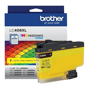 Made By Brother LC406XLYS Yellow Ink Cartridge High Yield, for MFC-J4335DW, MFC-J6955DW