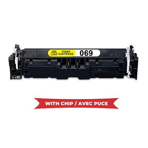 Compatible Canon 069 5091C001 Yellow Toner Cartridge Standard Yield - With Chip, for ImageClass LBP674Cdw, MF751Cdw, MF753Cdw
