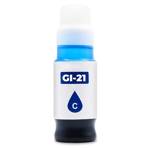 Compatible Canon 4537C001 GI-21  Cyan Ink for PIXMA G1220, G2260, or G3260