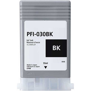Compatible Canon PFI-030BK Black Ink Cartridge (3489C001AA), for ImagePROGRAF TA-20, ImagePROGRAF TA-30