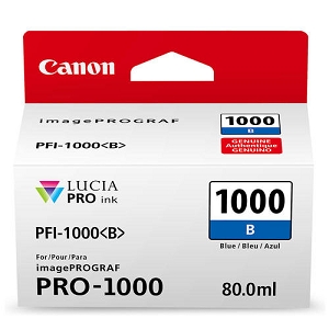 Made By Canon 0555C002, PFI-1000B Blue Pigment Ink Cartridge
