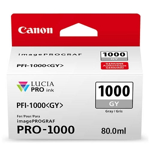 Made By Canon 0552C002, PFI-1000GY Gray Pigement Ink Cartridge