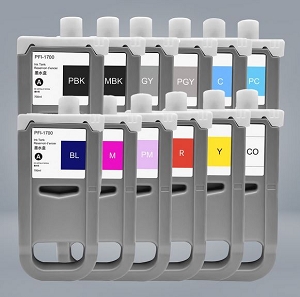 Compatible Canon ImagePROGRAF PFI-1700 SET 12 Pack Combo Ink Cartridge