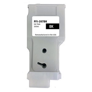 Compatible Canon PFI-207BK  Black Ink Cartridge 8789B001AA, for ImagePROGRAF iPF680, iPF685, iPF780, iPF785