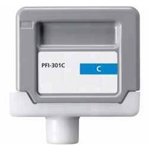Compatible Canon PFI-301C  1487B001AA Pigment Cyan Ink Cartridge for ImagePROGRAF iPF8000,  iPF9000