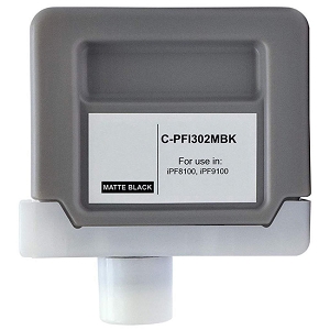 Compatible Canon PFI-302MBK  Matte Black Ink 330ML Cartridge for ImagePROGRAF iPF8100,  iPF9100