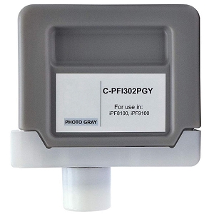 Compatible Canon PFI-302PGY  Photo Gray Ink Cartridge for ImagePROGRAF iPF8100,  iPF9100