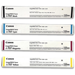 Made By Canon T07 3641C001AA 3642C001AA 3643C001AA 3644C001AA 4 Pack Combo Toner Cartridge
