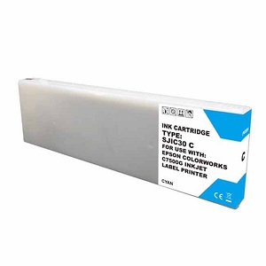 Compatible Epson TM-C7500G SJIC30P(C) Cyan Ink Cartridge, for Epson ColorWorks TM-C7500G