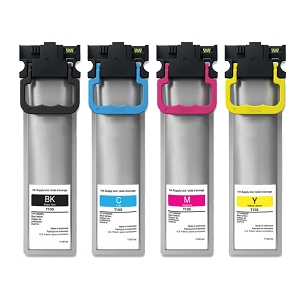 Compatible T10S Ink Cartridge Combo BK/C/M/Y for Epson, For WorkForce Pro WF-C5390, Pro WF-C5890