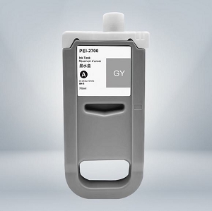 Compatible Canon PFI-2700GY, 5292C001AA Gray Ink Cartridge, 700ML