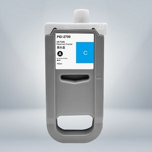 Compatible Canon PFI-2700C, 5289C001AA Cyan Ink Cartridge, 700ML