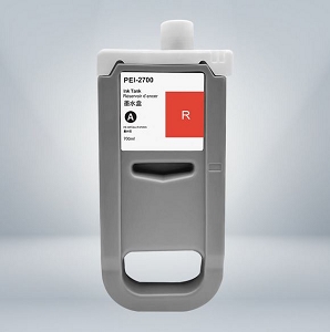 Compatible Canon PFI-2700R, 5293C001AA Red Ink Cartridge, 700ML