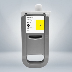 Compatible Canon PFI-2700Y, 5291C001AA Yellow Ink Cartridge, 700ML