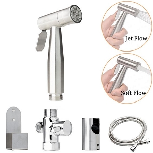 Luxury Hand Held Bidet Multi-Purpose Sprayer Stainless Steel - LIVINGbasics