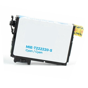 Compatible Epson 222 T222220-S Cyan Ink Cartridge, for Expression Home XP-5200, WorkForce WF-2960