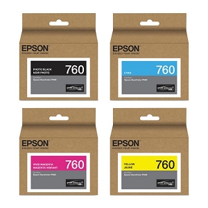 4 Pack Made By Epson T760 Ink Cartridge Combo PBK/C/VM/Y SureColor P600 Wide Format