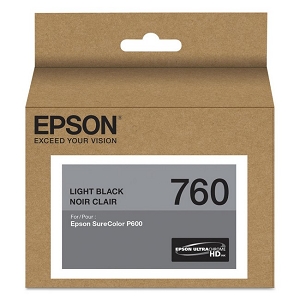 Made By Epson 760 T760720 Light Black Ink Cartridge SureColor P600 Wide Format