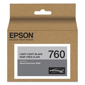 Made By Epson 760 T760920 Light Light Black Ink Cartridge SureColor P600 Wide Format
