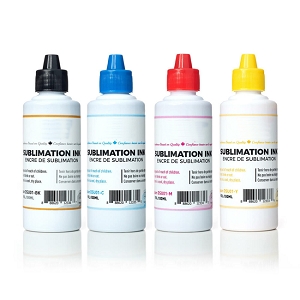 Dye Sublimation Ink for Epson, 4-Color Combo, 100 ml / Bottle, Premium, For All Epson 4-Color Printers