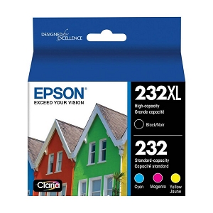 Made By  Epson T232XL-BCS T232XL Black & T232 Color Original Ink Cartridge Combo High Yield BK/C/M/Y, for Home XP-4200, 4205, WorkForce WF-2930, WF-2950