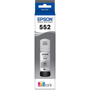 Made By Epson T552 T552520-S  Gray Ink Bottle High Yield, for ET-8500, 8550