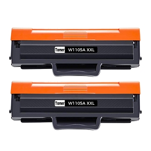 Compatible for HP 105A W1105AXXL 2Pack Jumbo Black Toner Cartridge Ultra High Yield, For Laser 107a, Laser 107r, Laser MFP 135a