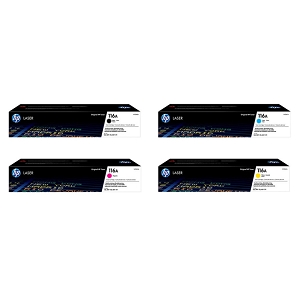 Made By HP 116A SET, BK, Cyan, Magenta, Yellow Toner Cartridge Color Laser 150, Color Laser MFP 178, Color Laser MFP 179